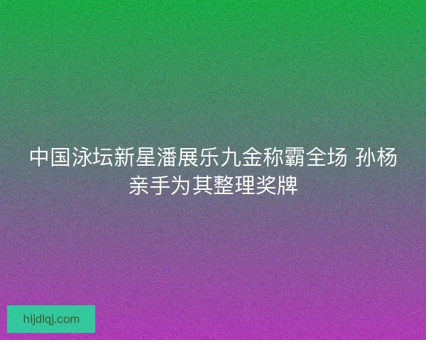 中国泳坛新星潘展乐九金称霸全场 孙杨亲手为其整理奖牌